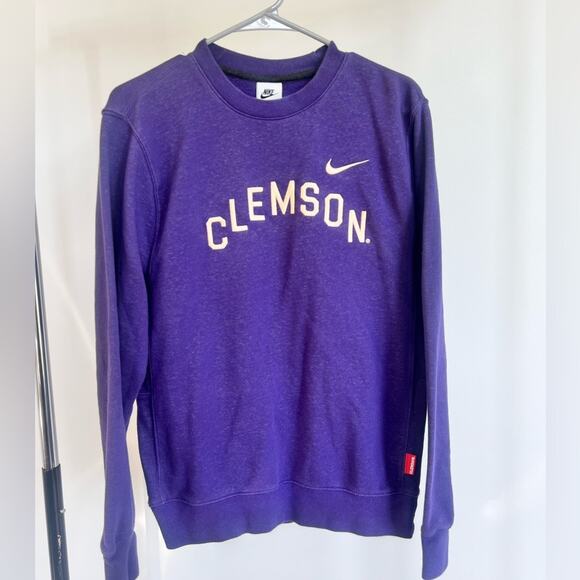 Vtg Nike Clemson Tigers‎ Pullover Crew Neck Sweatshirt Sz Small - Picture 1 of 5